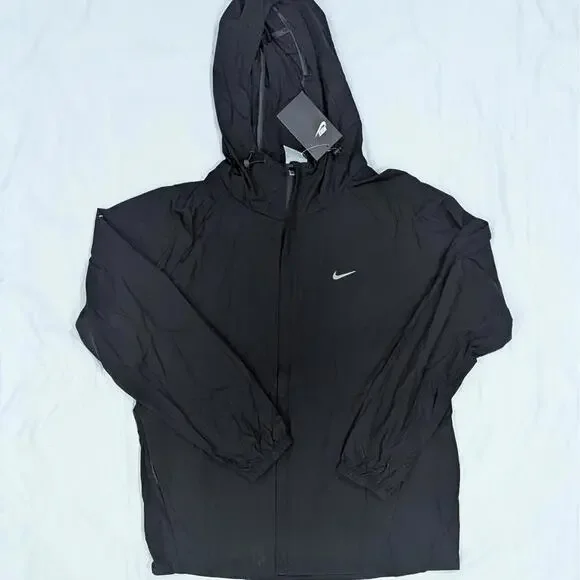 Nike Swift Men's Women’s Repel Packable Running Jacket Black Size M HQ0651-010 - Picture 3 of 8